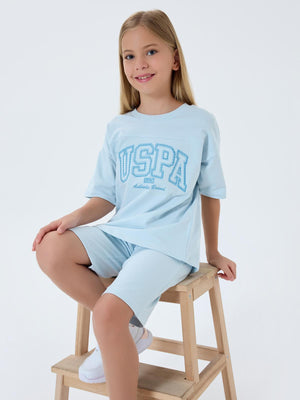 U.S. Polo Assn Kids 9-14 Yaş Takım - Mavi