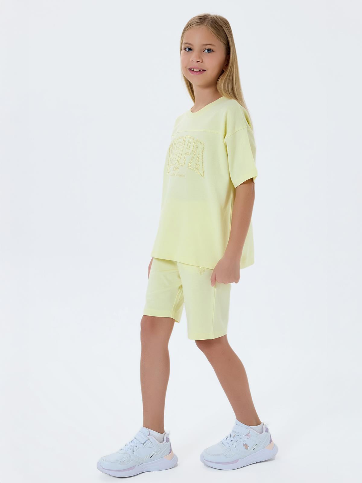 U.S. Polo Assn Kids 4-7 Yaş Takım - Sarı