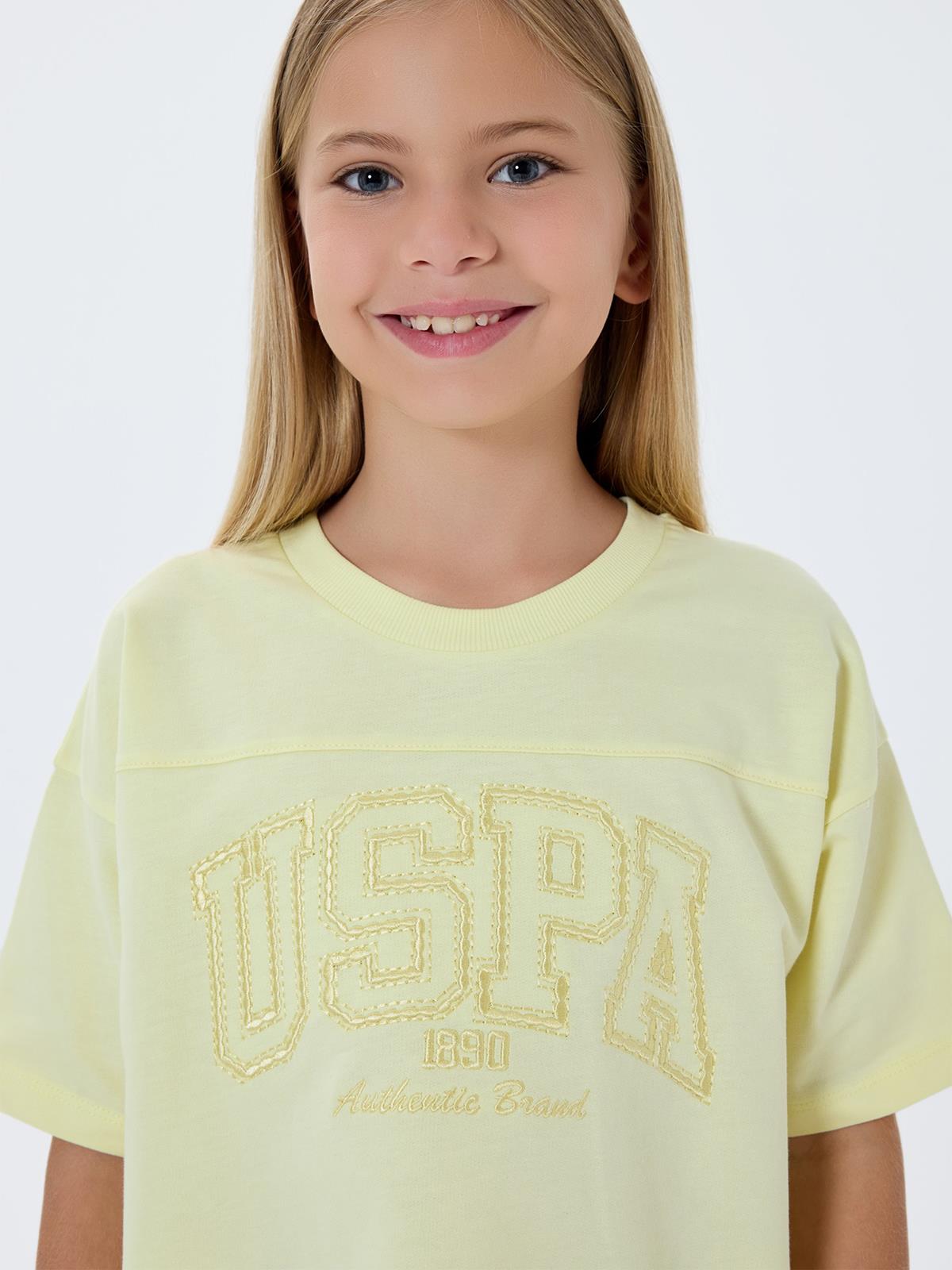 U.S. Polo Assn Kids 4-7 Yaş Takım - Sarı