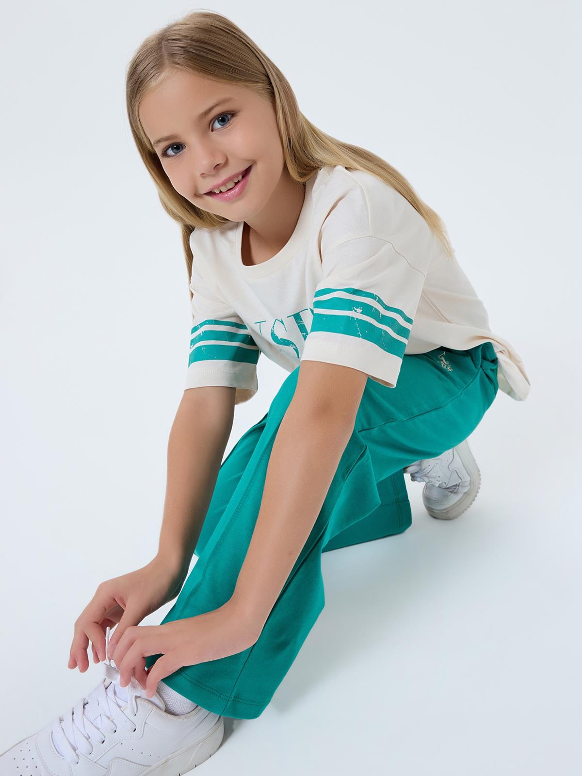 U.S. Polo Assn Kids 9-14 Yaş Takım - Bej