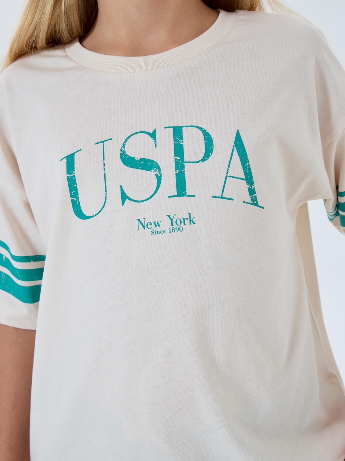 U.S. Polo Assn Kids 9-14 Yaş Takım - Bej