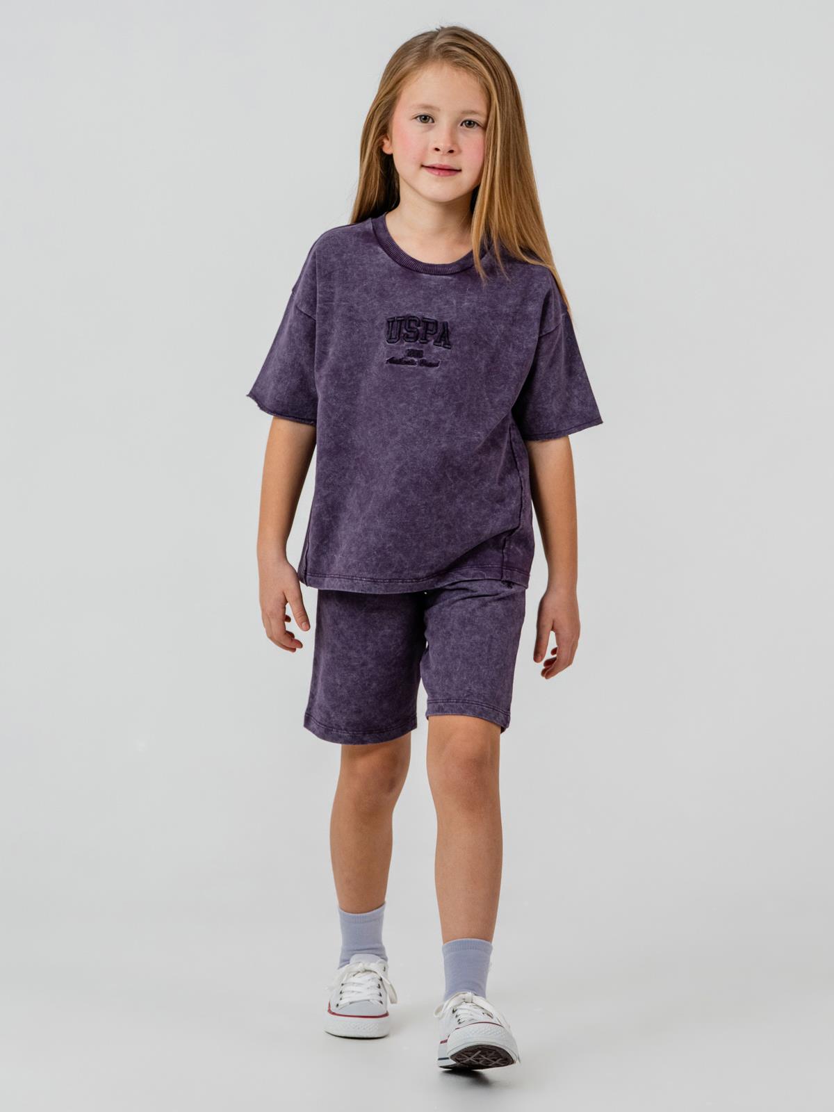 U.S. Polo Assn Kids 9-14 Yaş Takım - Lila