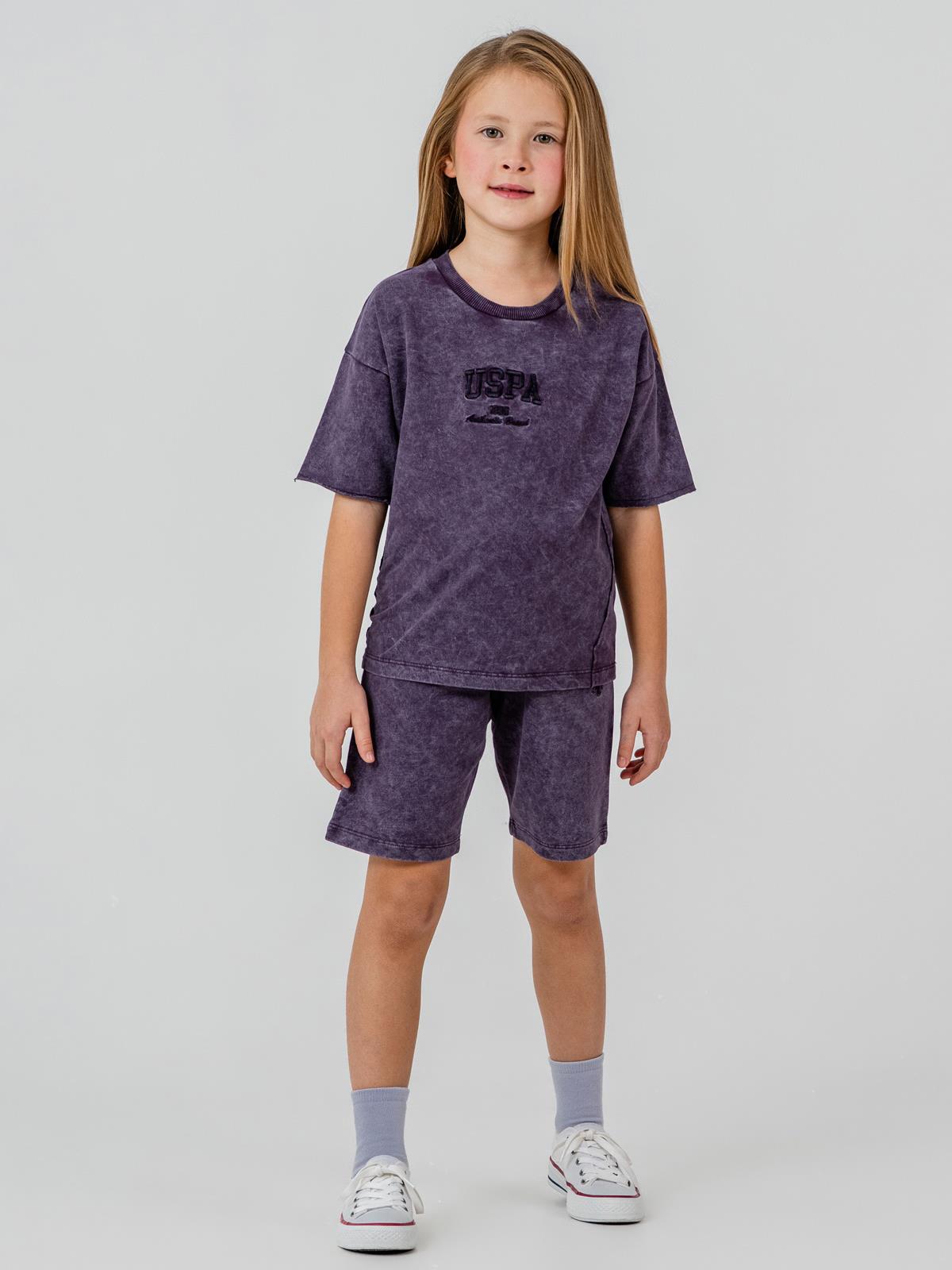 U.S. Polo Assn Kids 9-14 Yaş Takım - Lila