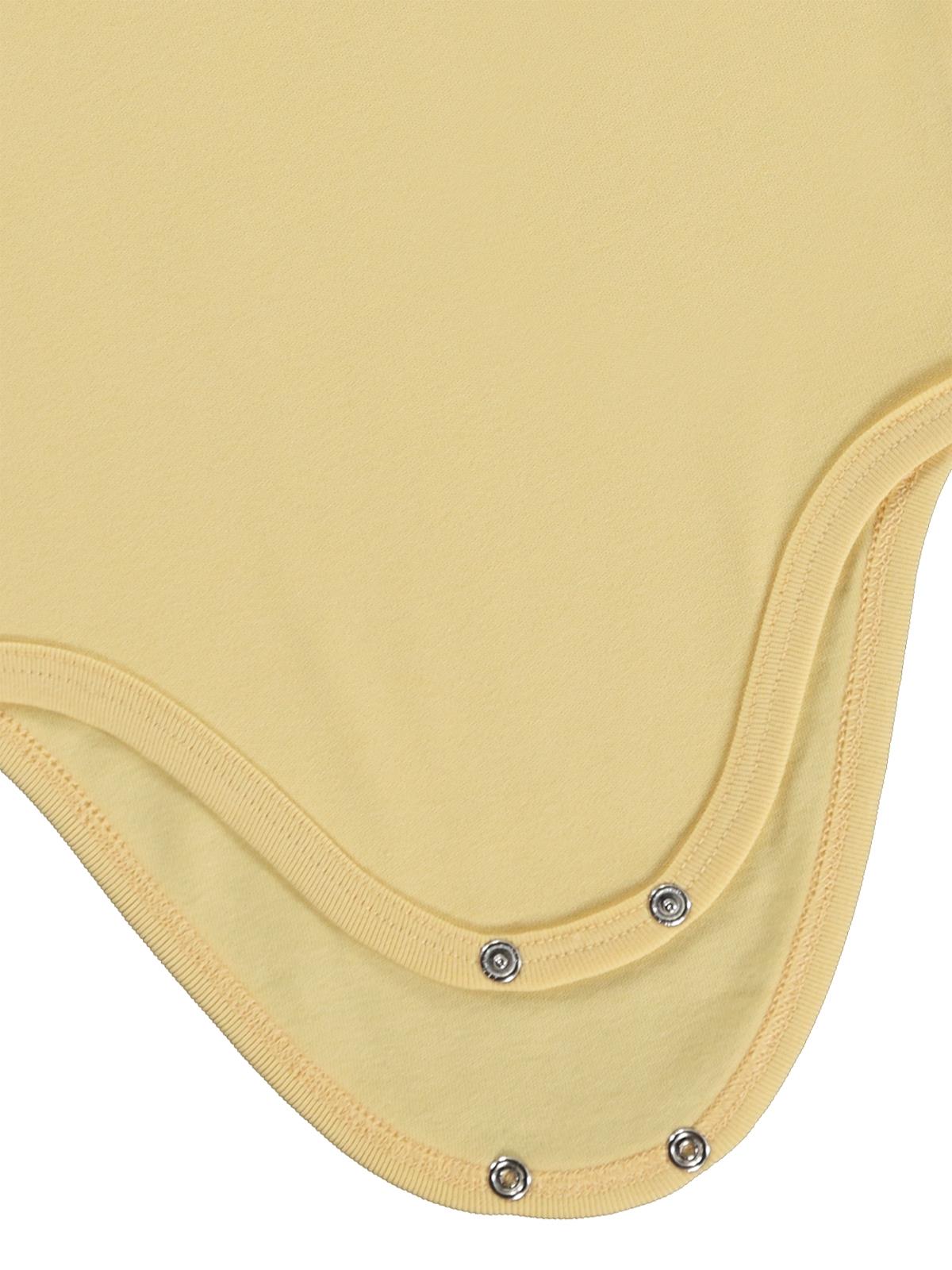 Civil Baby Penye İp Askılı Dantelli  Kız Çıtçıtlı Badi - Sarı