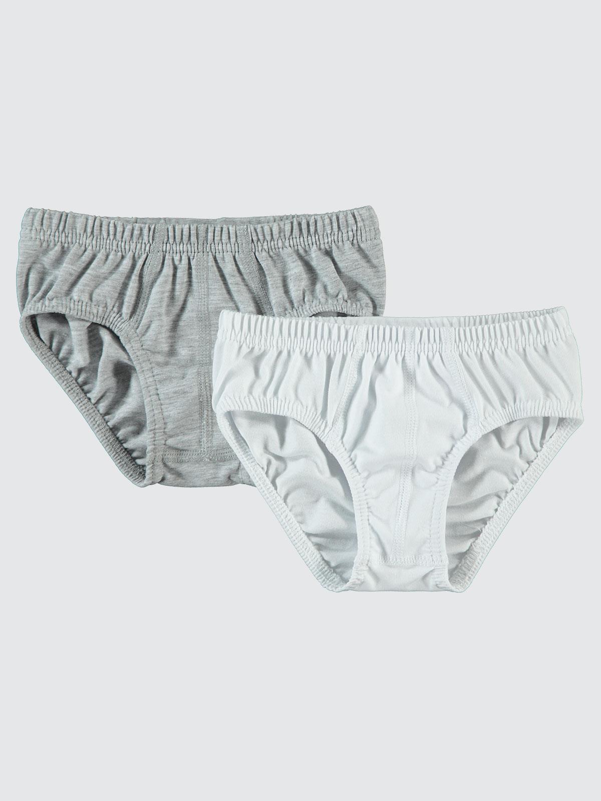 Civil Boys  Basic 2-10 Yaş 2'li Külot Set - Gri