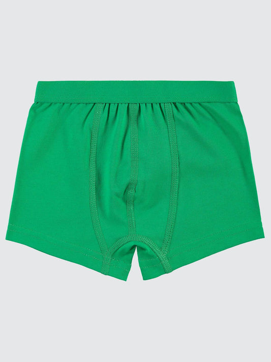 Civil Erkek Çocuk  Basic 2'li Boxer Set | Likralı Süprem | Okul Kreş ve Günlük Kullanım - Yeşil