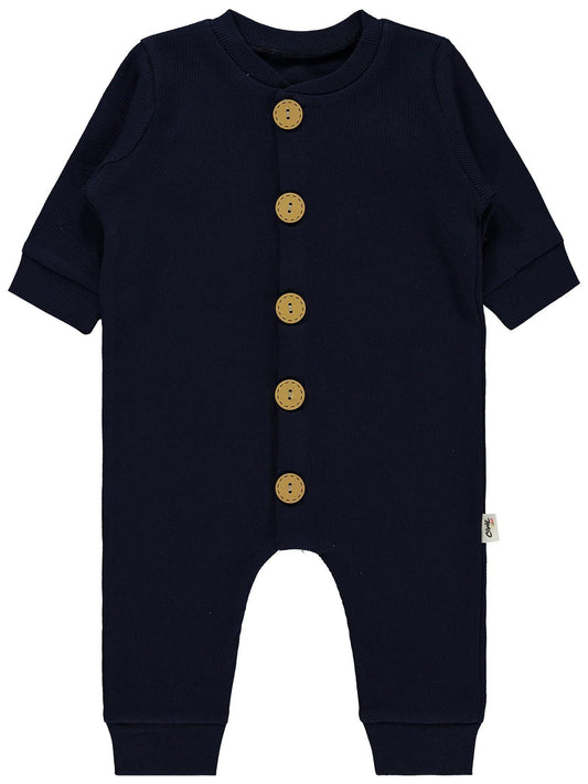 Civil Baby Düz Basic 1-6 Ay Tulum - Lacivert