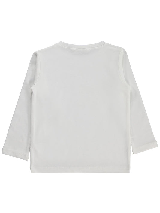 Civil Boys Erkek Çocuk Basic Sweatshirt | Likralı Süprem Uzun Kol | Okul Kreş ve Günlük Kullanım - Ekru