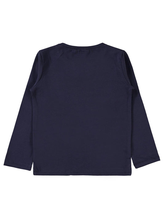Civil Erkek Çocuk Basic Sweatshirt | Likralı Süprem Uzun Kol | Okul Kreş ve Günlük Kullanım - Lacivert