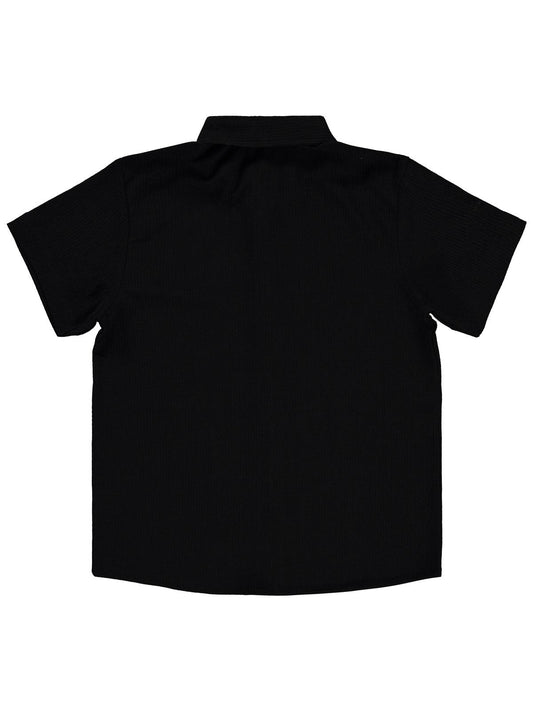 Civil Boys Kısa Kolu Basic 6-9 Yaş Gömlek - Siyah