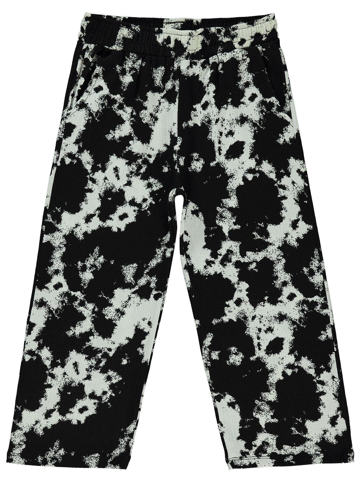 Civil Girls Batik 6-9 Yaş Pantolon - Siyah