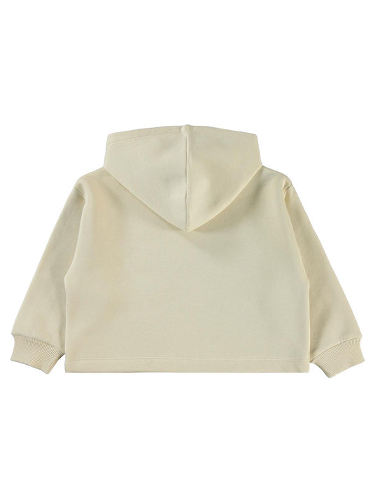 Harry Potter Sweatshirt | 3 İp Uzun Kol Kapşonlu Baskılı | Okul Kreş ve Günlük Kullanım - Beyaz