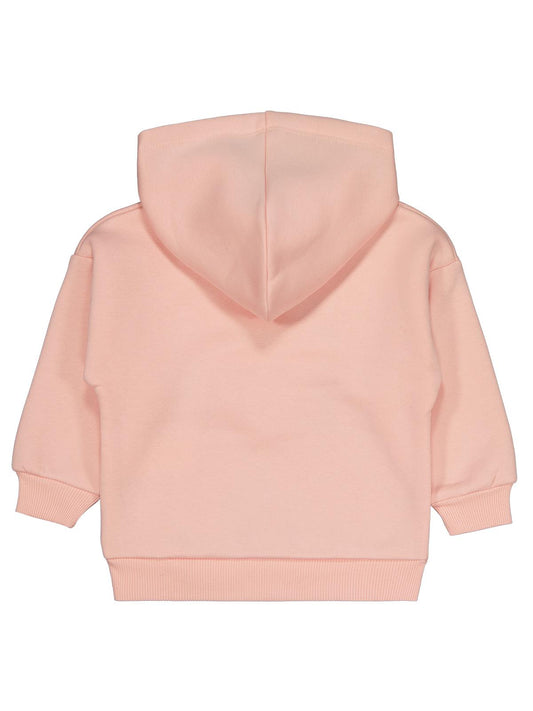 Civil Girls Kız Çocuk Lovely Baskılı Sweatshirt | 3 İp Uzun Kol Kapşonlu | Okul Kreş ve Günlük Kullanım - Pudra