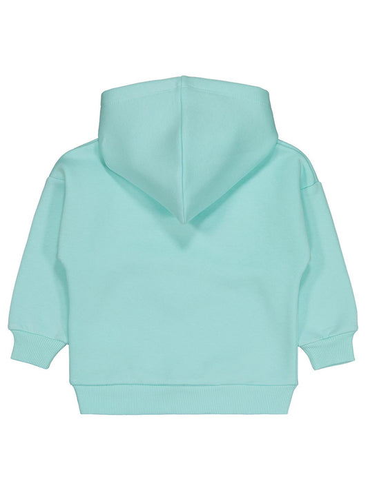 Civil Girls Kız Çocuk Lovely Baskılı Sweatshirt | 3 İp Uzun Kol Kapşonlu | Okul Kreş ve Günlük Kullanım - Yeşil