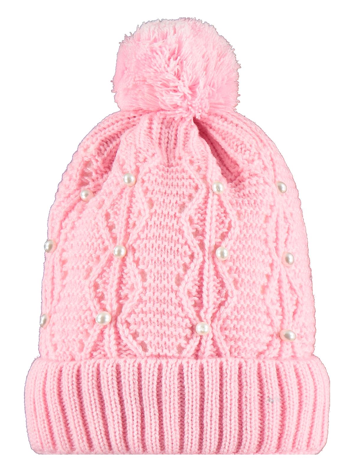 Civil Girls Garson 10-13 Yaş Atkı Bere Eldiven Set - Pembe