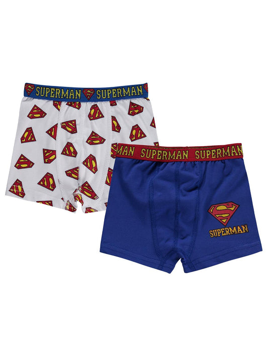 Süperman 2'li Boxer Set | Likralı Süprem Baskılı | Okul Kreş ve Günlük Kullanım