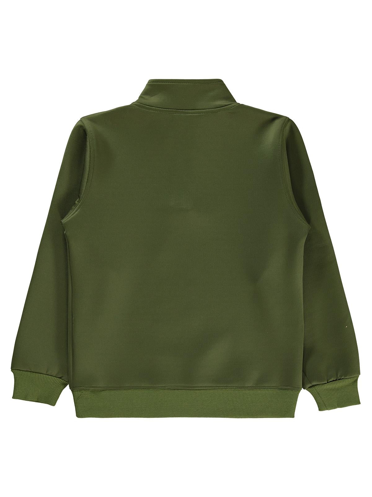 Pierre Cardin Original Baskılı Sweatshirt | Dalgıç Uzun Kol | Okul Kreş ve Günlük Kullanım - Haki