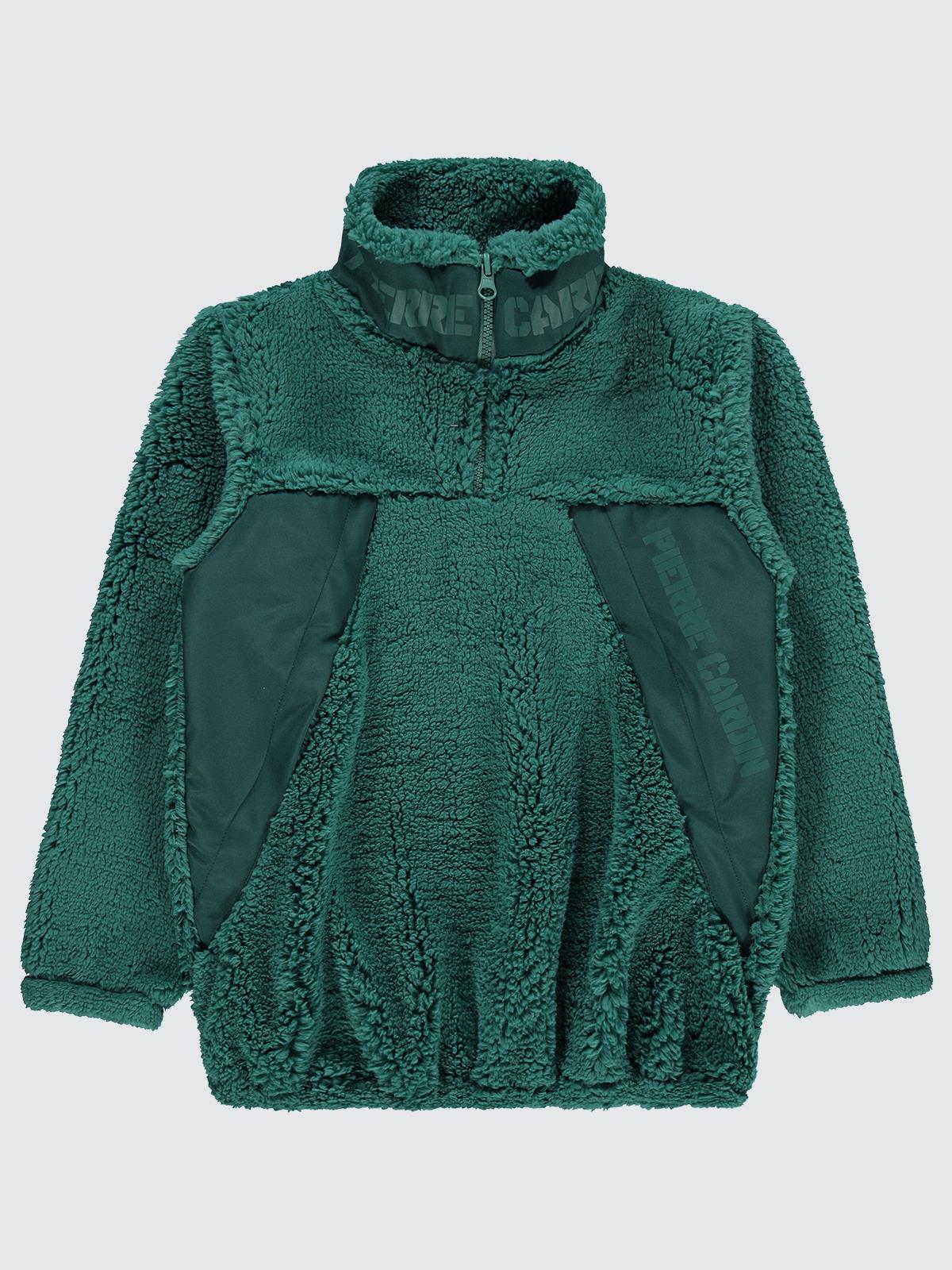 Pierre Cardin Yarım Fermuarlı 10-12 Yaş Sweatshirt - Yeşil