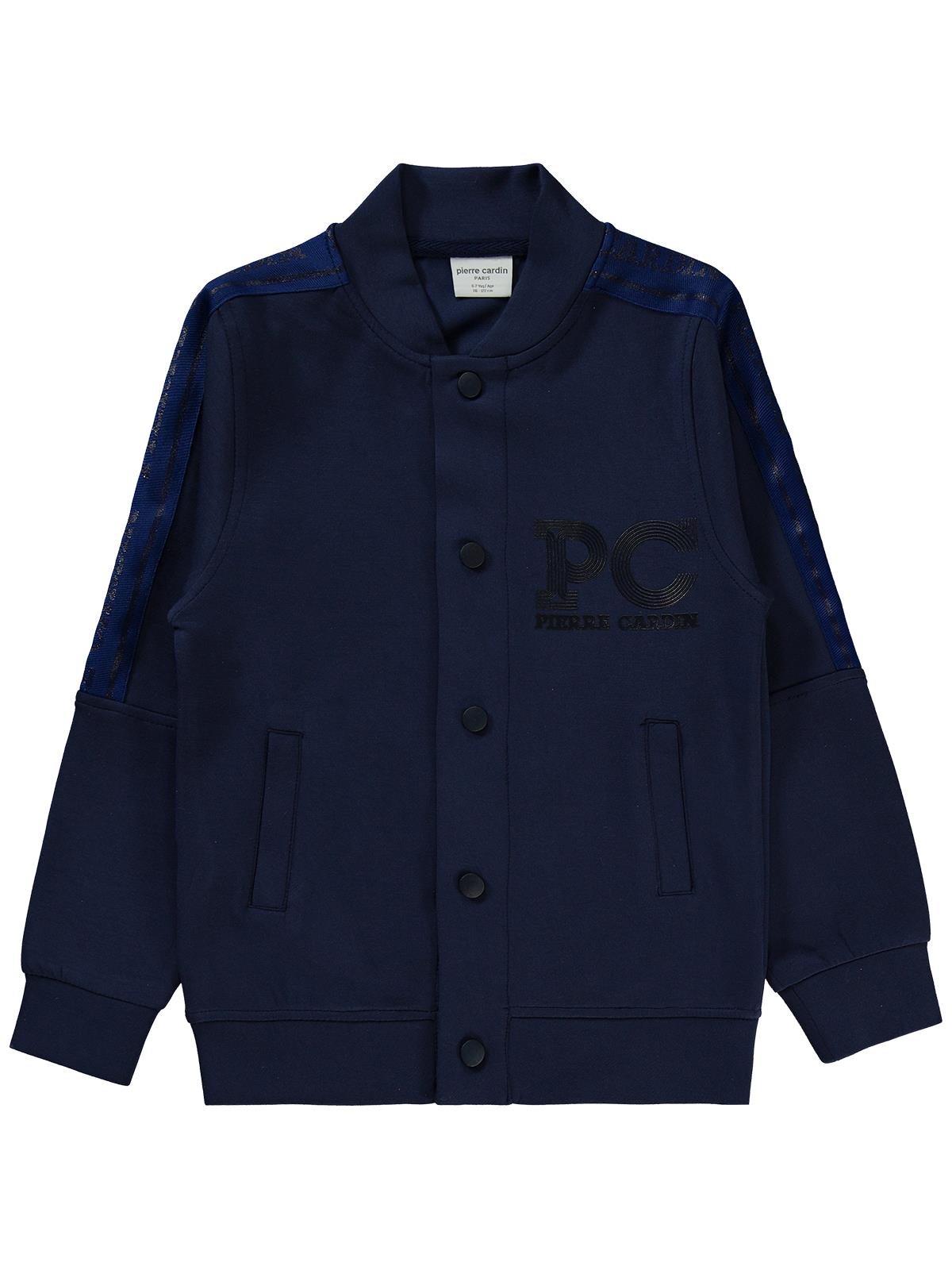 Pierre Cardin PC Baskılı 6-9 Yaş Hırka - Lacivert