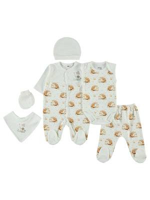 Civil Baby Kız Bebek 6'lı Zıbın Setleri  - Beyaz