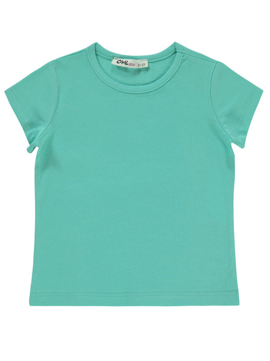 Civil Girls Basic 2-5 Yaş Tişört - Yeşil
