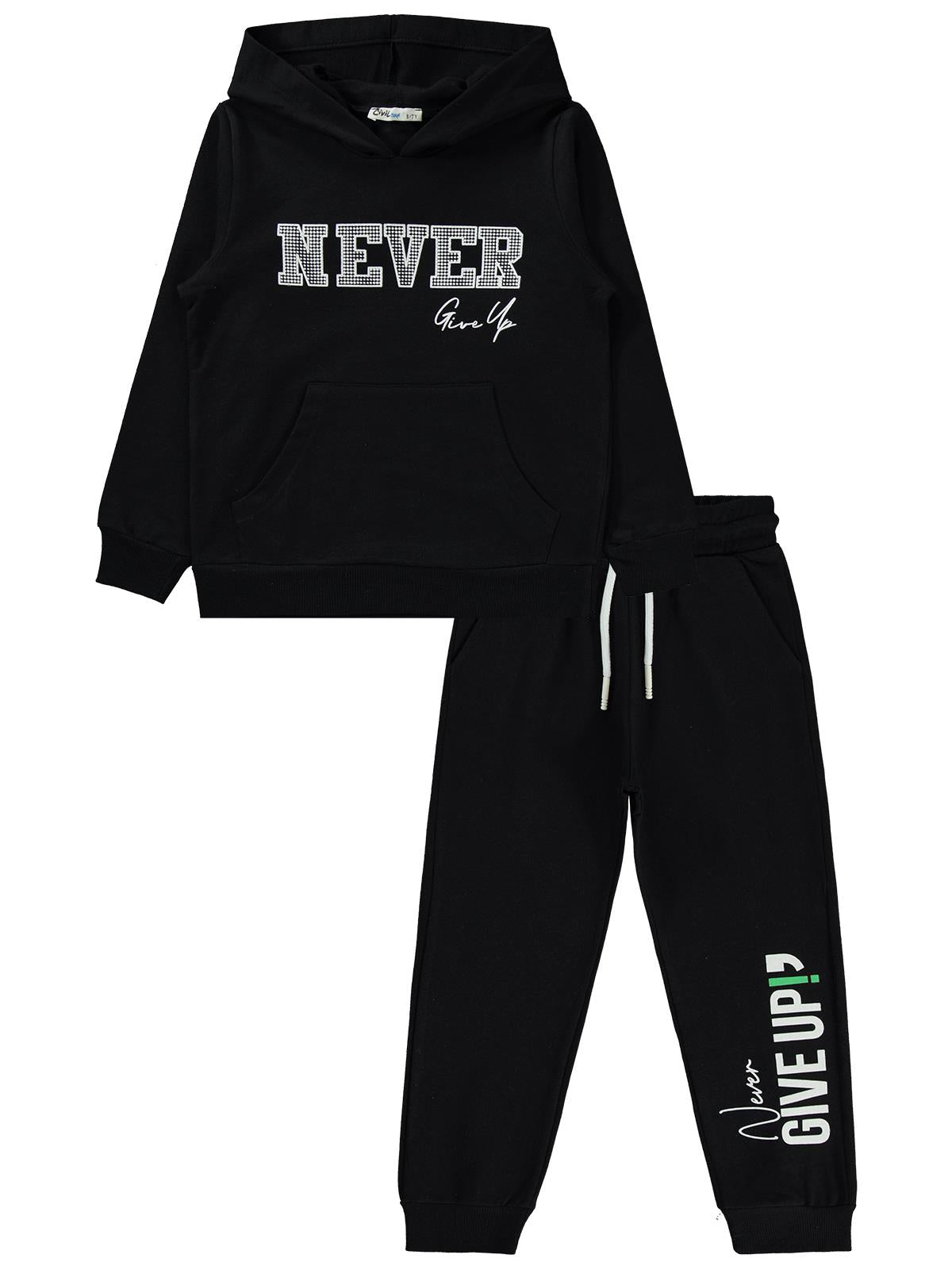 Civil Boys Basic  10-13 Yaş Eşofman Takımı - Siyah