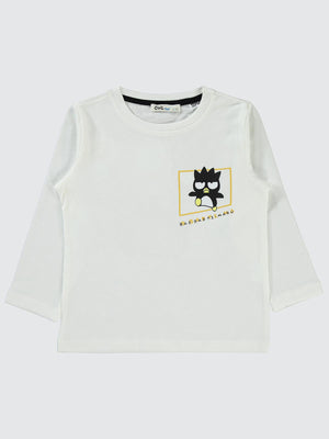 Hello Kitty Sanrio Bad Badtz Maru 2-5 Yaş Sweatshirt - Ekru