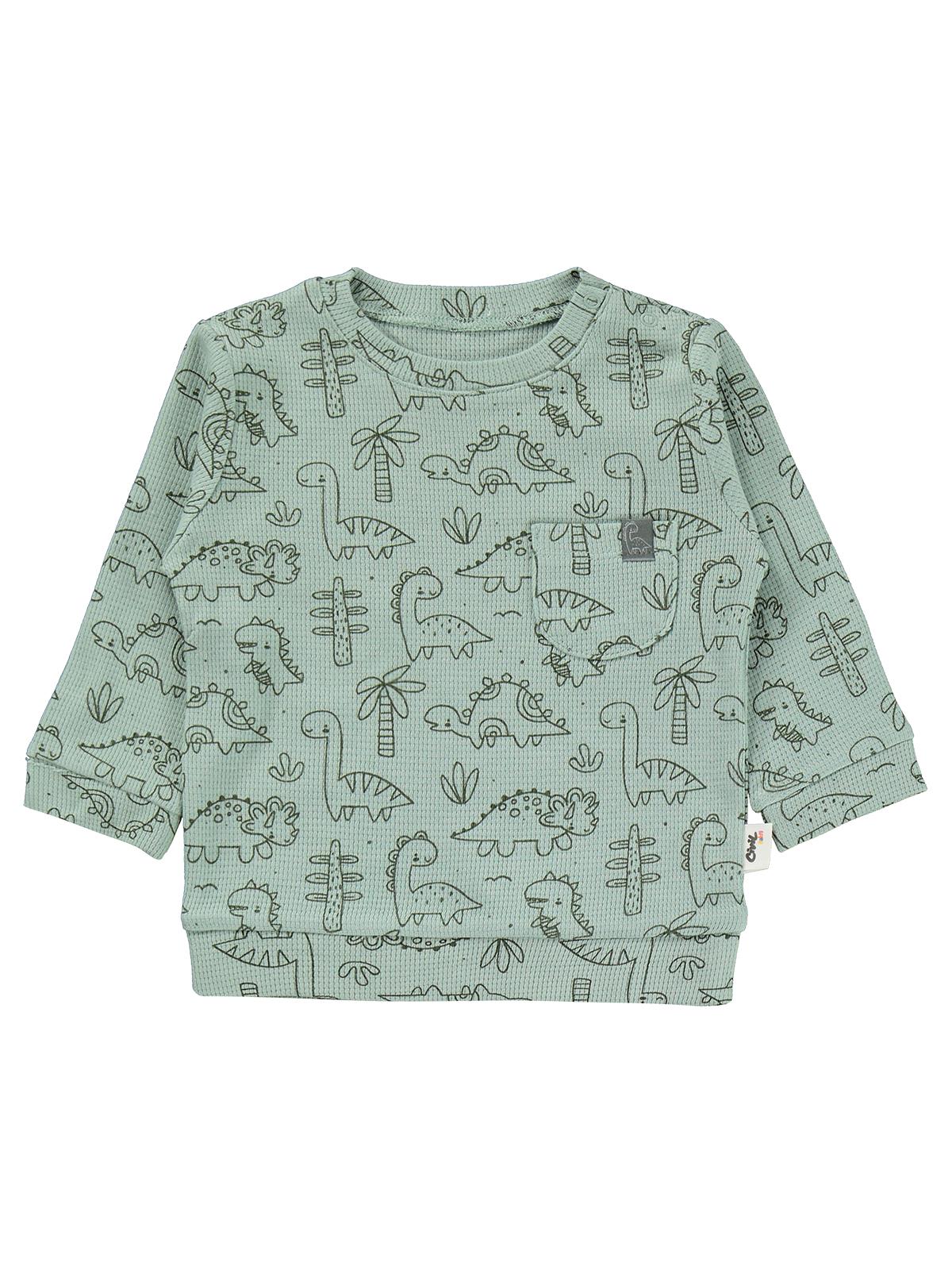 Civil Baby Dinozor Empirme 6-18 Ay Takım - Haki