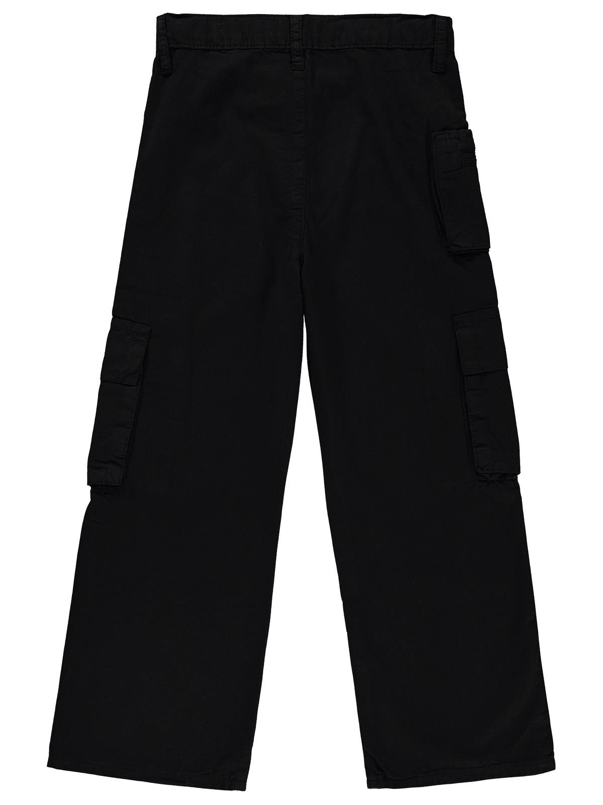 Civil Girls Üç Cepli Kargo 6-9 Yaş Pantolon - Siyah