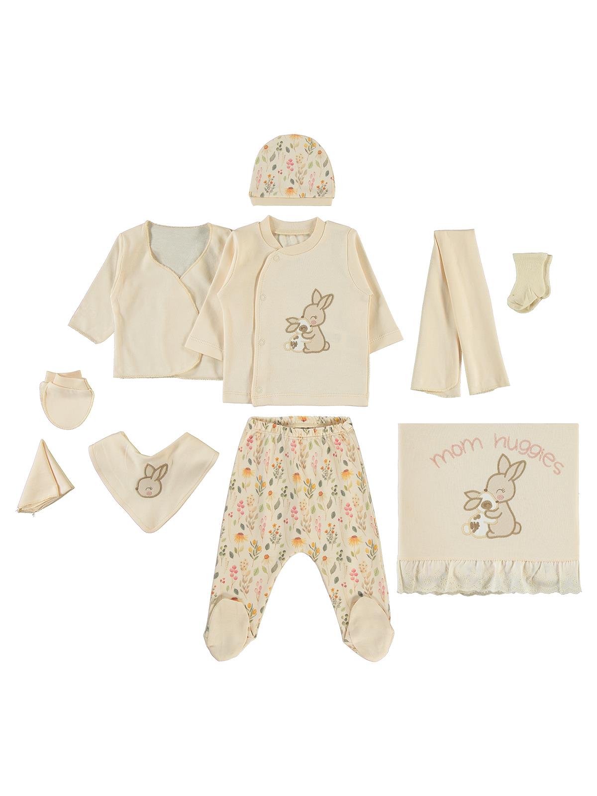 Civil Baby Kız Bebek Zıbın Setleri  - Kahverengi