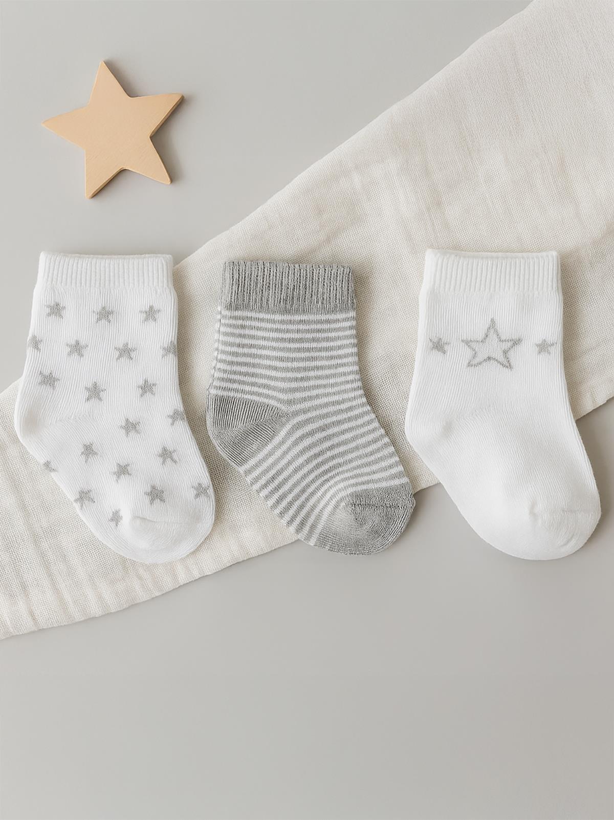 Civil Baby Erkek Bebek 3'lü Çorap Set 6-18 Ay