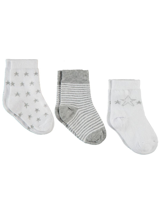 Civil Baby Erkek Bebek 3'lü Çorap Set 6-18 Ay