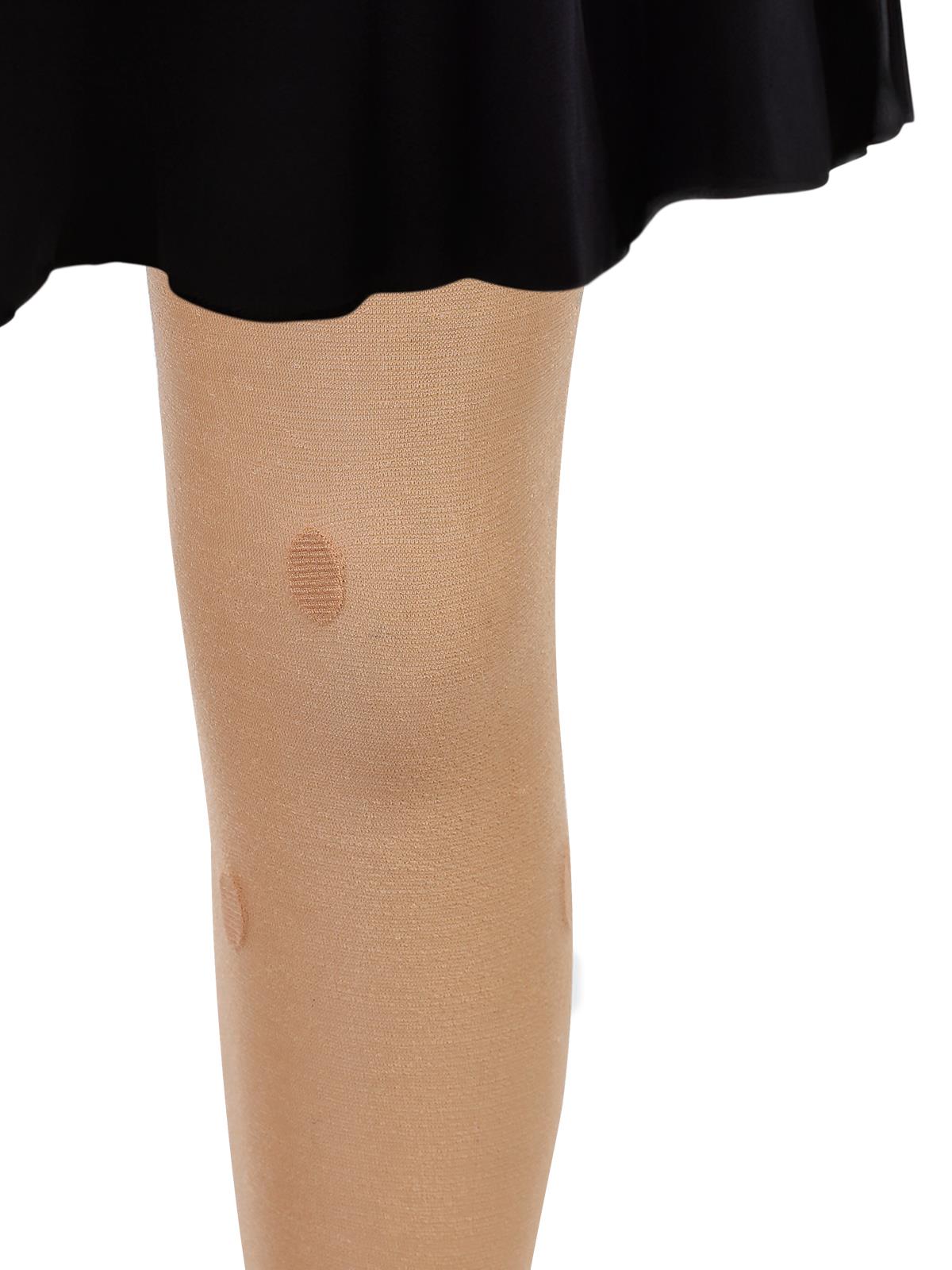 Civil Girls Fit Puanlı Kalp 2-6 Yaş Külotlu Çorap - Bej
