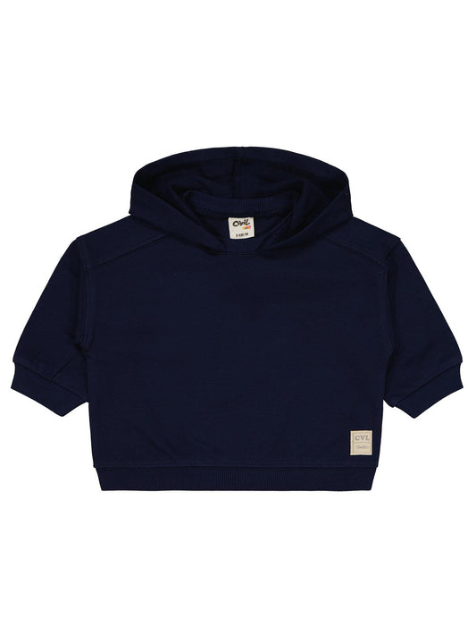 Civil Baby Civil Basic Timeless Kapüşonlu 6-18 Ay Sweatshirt - Lacivert