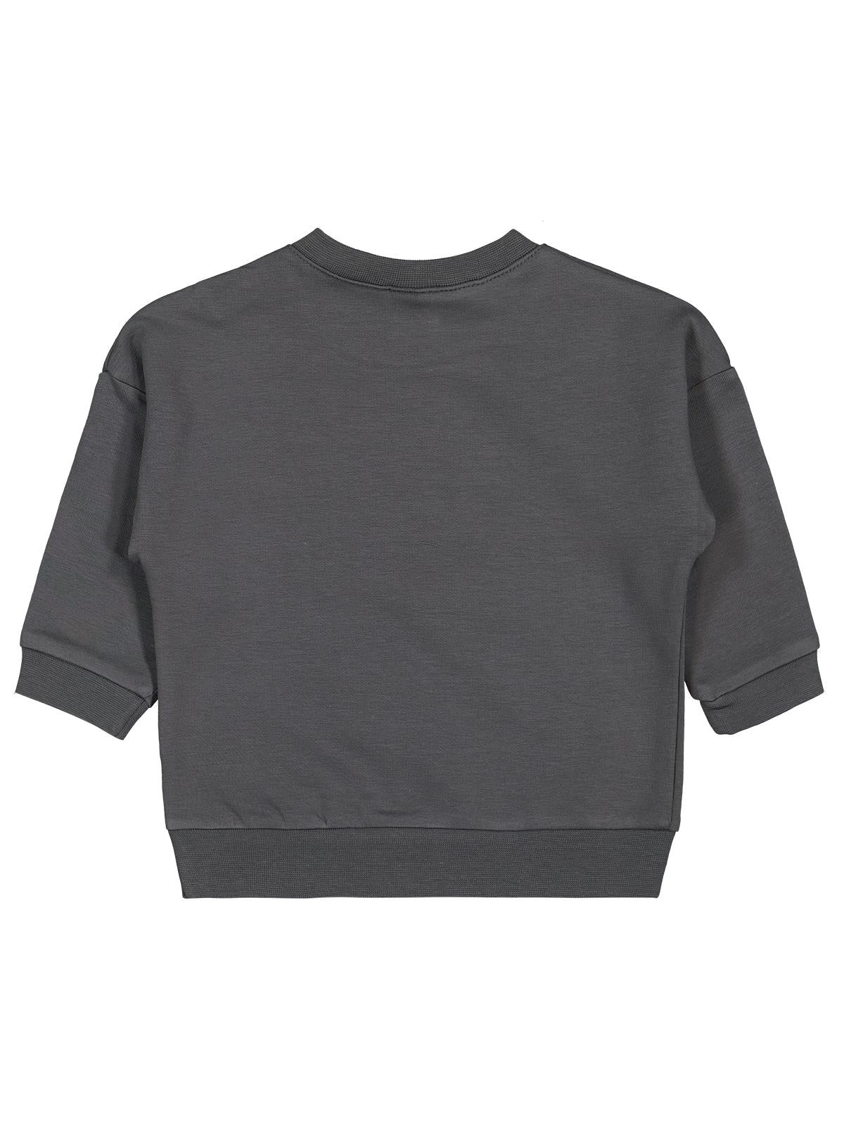 Civil Baby Teddy Baskılı 6-18 Ay Sweatshirt - Gri