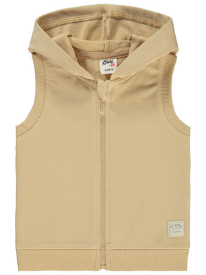 Civil Baby Civil Basic Timeless Kapüşonlu 6-18 Ay Yelek - Kahverengi