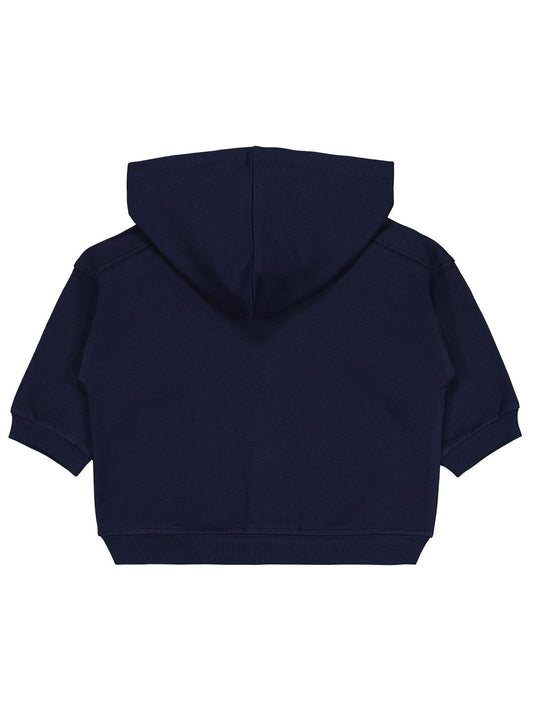 Civil Baby Civil Basic Timeless Kapüşonlu 6-18 Ay Hırka - Lacivert