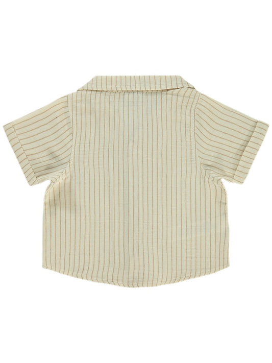 Pierre Cardin Çizgili 2-5 Yaş Gömlek - Kahve