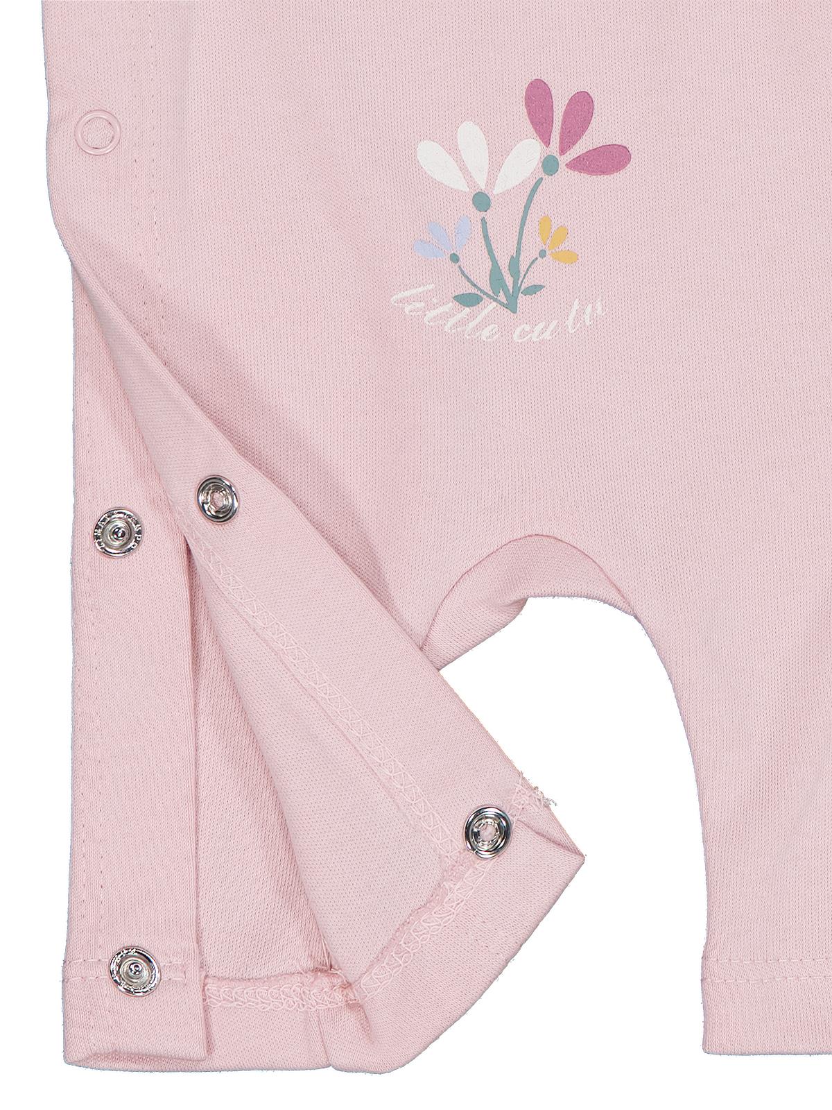 Civil Baby Çiçek Baskılı  Tek Alt Bebe - Pembe