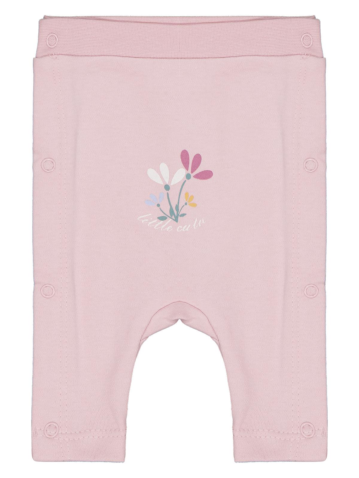 Civil Baby Çiçek Baskılı  Tek Alt Bebe - Pembe