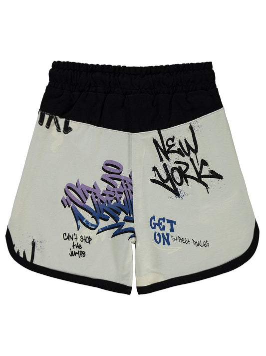 Civil Boys Street Style Emprime 10-13 Yaş Şort - Gri