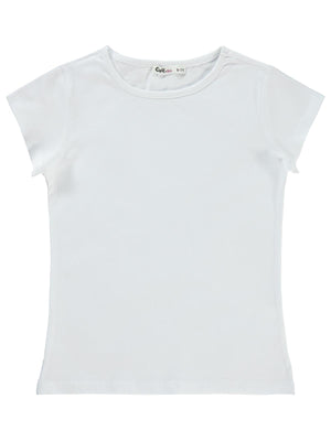 Civil Girls Basic 6-9 Yaş Tişört - Beyaz