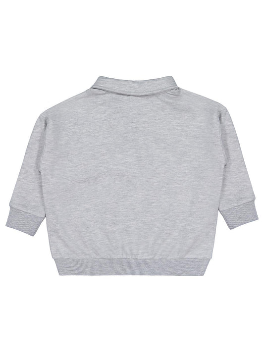 Civil Boys Polo Yaka 2-5 Yaş Sweatshirt - Gri