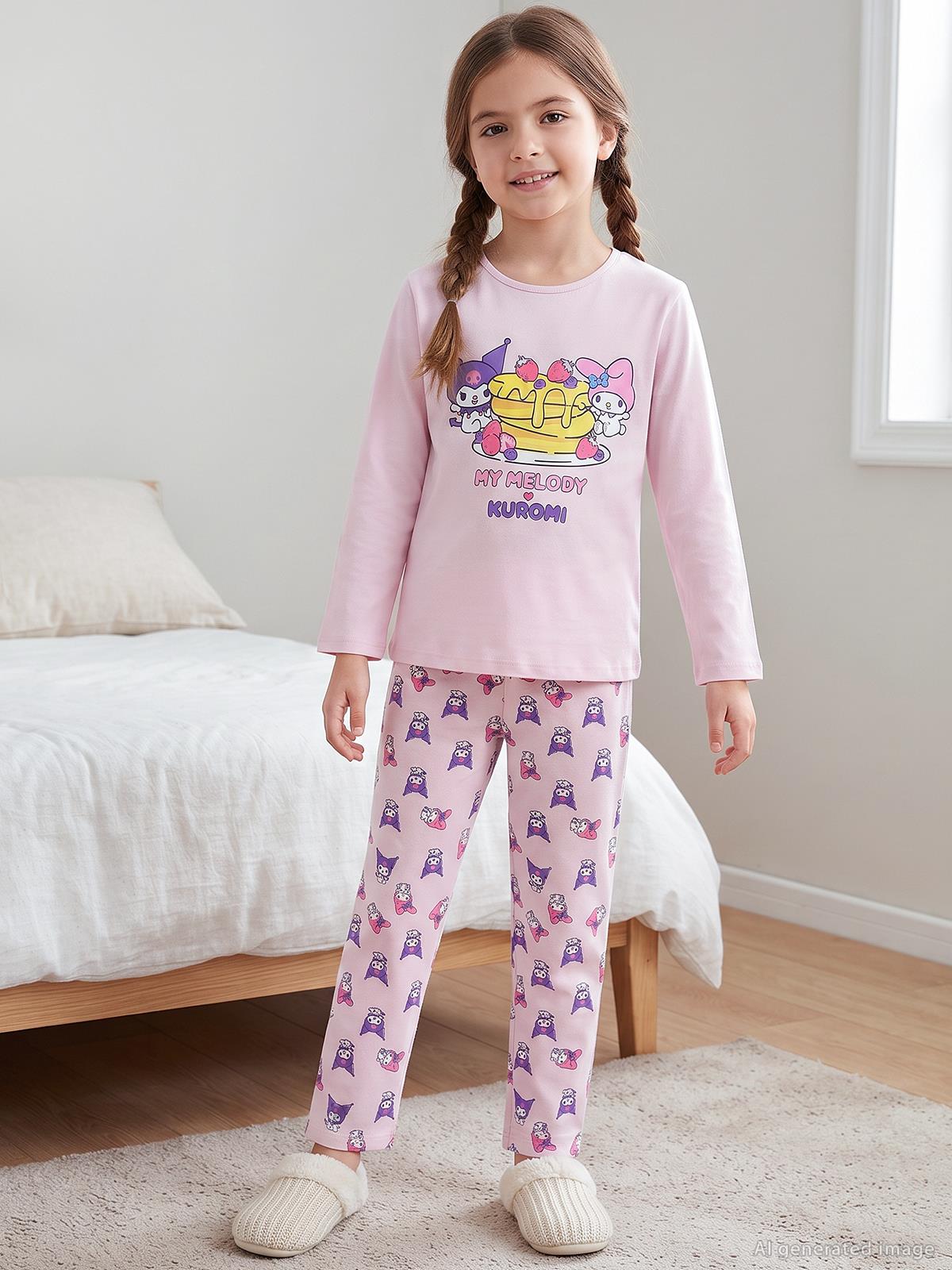 Kuromi 10-13 Yaş Pijama Takımı - Pembe