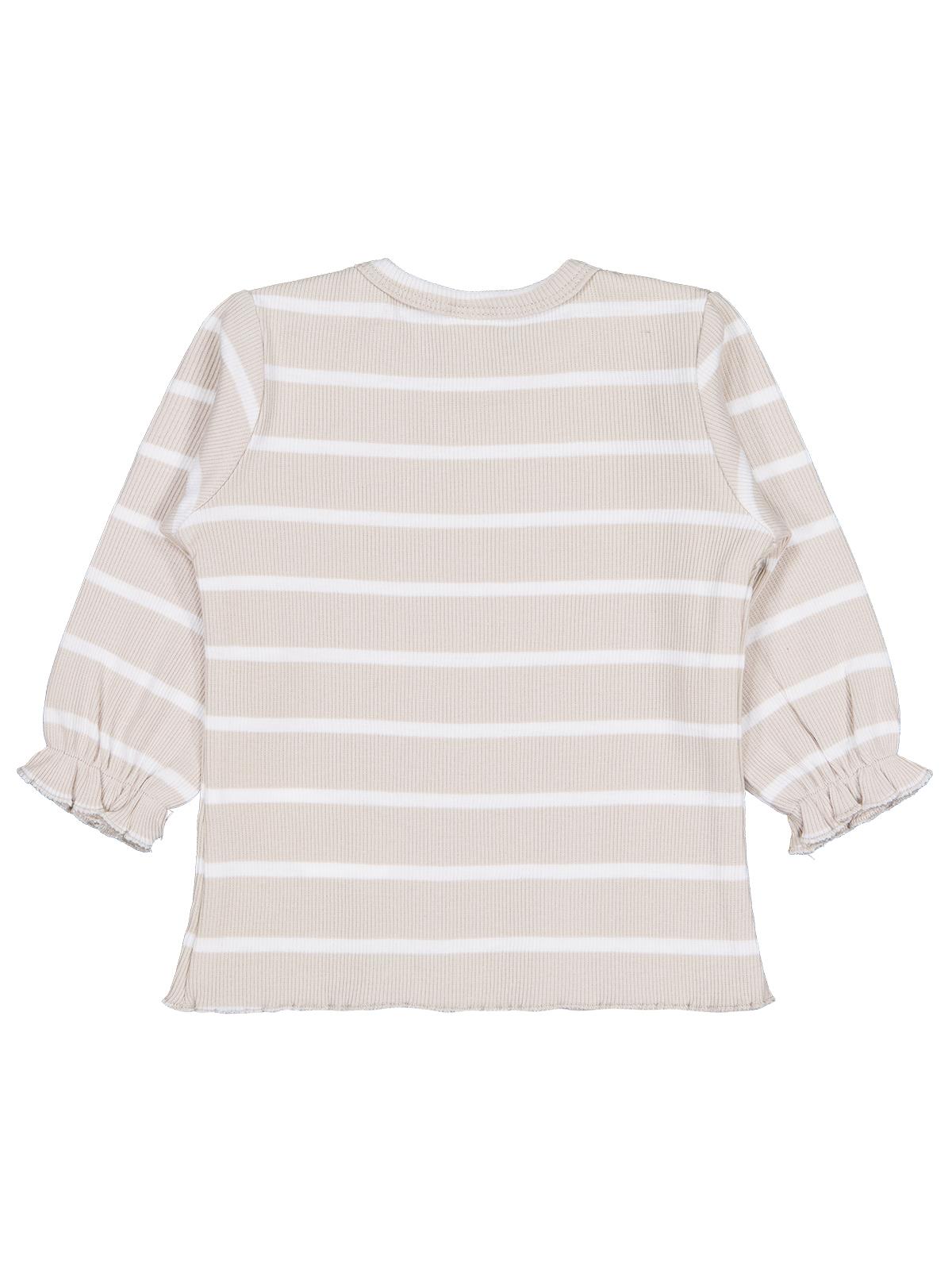 Civil Baby Çizgili 6-18 Ay Sweatshirt - Bej