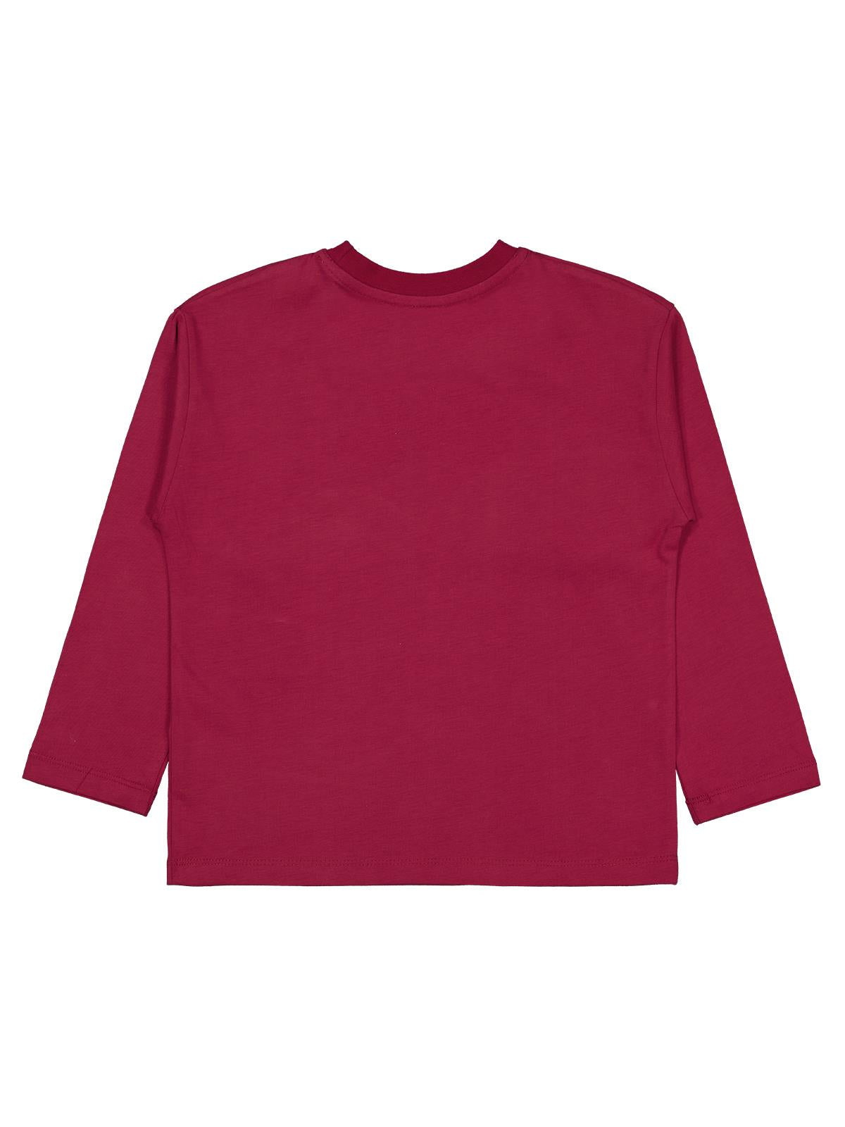 Civil Boys Tiger Baskılı - Etiketli 6-9 Yaş Sweatshirt - Bordo