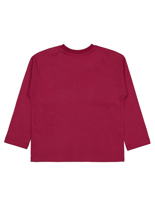 Civil Boys Tiger Baskılı - Etiketli 6-9 Yaş Sweatshirt - Bordo