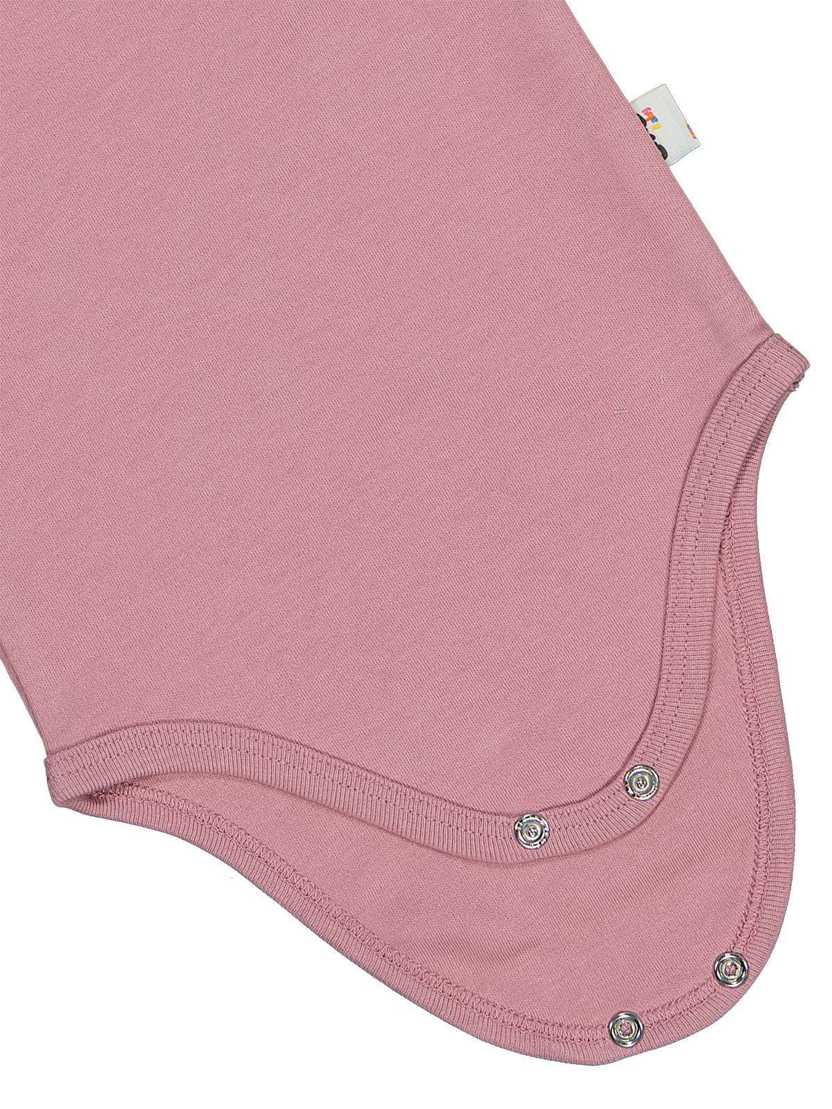 Civil Baby Penye İp Askılı Dantelli  Kız Çıtçıtlı Badi - Pembe