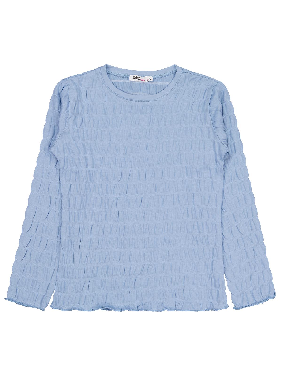 Civil Girls Raporlu 6-9 Yaş Sweatshirt - Mavi