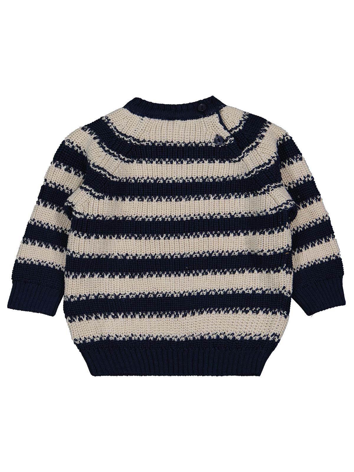 Civil Baby Elvi Çizgili 6-18 Ay Kazak - Lacivert